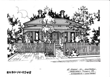 Drawing - Property Illustration, 68 Mason Street, Hawthorn