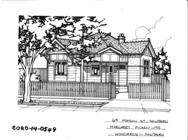 Drawing - Property Illustration, 69 Mason Street, Hawthorn