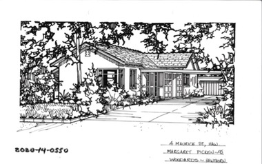 Drawing - Property Illustration, 4 Maurice Street, Hawthorn East, 1993