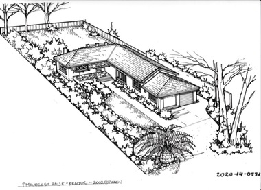 Drawing - Property Illustration, 7 Maurice Street, Hawthorn East, 1993