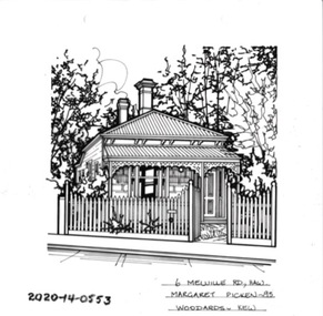 Drawing - Property Illustration, 6 Melville Street, Hawthorn