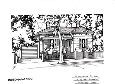 Drawing - Property Illustration, 21 Melville Street, Hawthorn