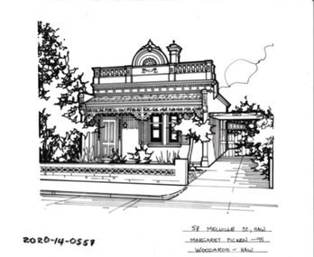 Drawing - Property Illustration, 58 Melville Street, Hawthorn