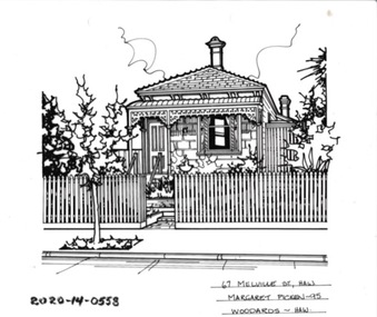 Drawing - Property Illustration, 67 Melville Street, Hawthorn