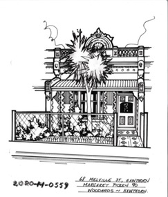 Drawing - Property Illustration, 68 Melville Street, Hawthorn