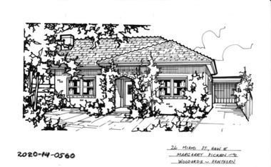 Drawing - Property Illustration, 26 Miami Street, Hawthorn East