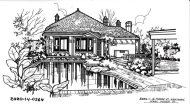 Drawing - Property Illustration, 16 Moore Street, Hawthorn, 1993