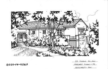 Drawing - Property Illustration, 33 Morang Road, Hawthorn, 1993