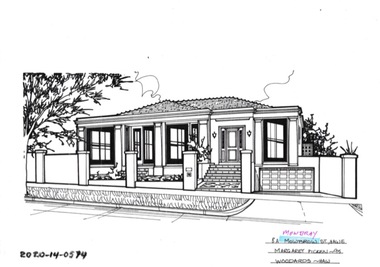Drawing - Property Illustration, 8A Mowbray Street, Hawthorn East