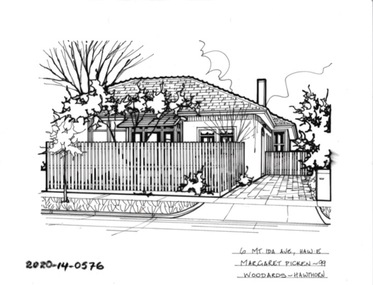 Drawing - Property Illustration, 6 Mount Ida Avenue, Hawthorn East, 1993