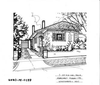 Drawing - Property Illustration, 7 Mount Ida Avenue, Hawthorn East, 1993