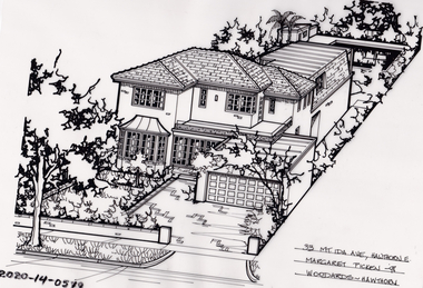 Drawing - Property Illustration, 33 Mount Ida Avenue, Hawthorn East, 1993
