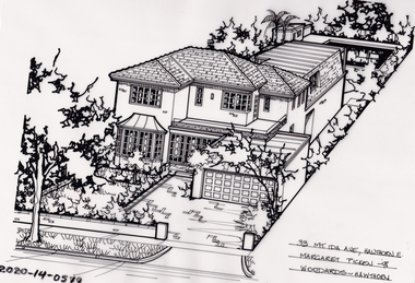 Drawing - Property Illustration, 33 Mount Ida Avenue, Hawthorn East