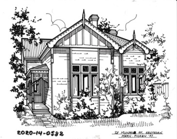 Drawing - Property Illustration, 22 Munro Street, Hawthorn East