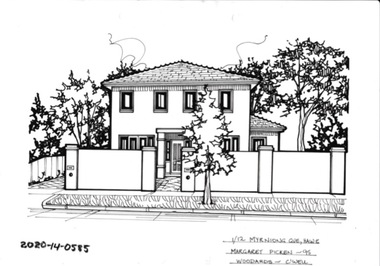 Drawing - Property Illustration, 1/12 Myrniyong Grove, Hawthorn East, 1993