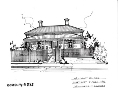 Drawing - Property Illustration, 42 Oxley Road, Hawthorn, 1993