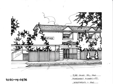 Drawing - Property Illustration, 9/48 Oxley Road, Hawthorn, 1993
