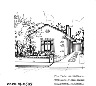 Drawing - Property Illustration, 17A Park Street, Hawthorn, 1993