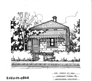 Drawing - Property Illustration, 24 Percy Street, Hawthorn
