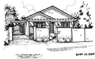 Drawing - Property Illustration, 38 Pleasant Road, Hawthorn East, 1993