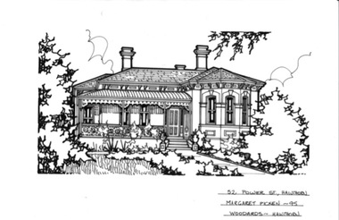 Drawing - Property Illustration, 52 Power Street, Hawthorn