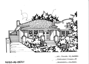 Drawing - Property Illustration, 145 Power Street, Hawthorn