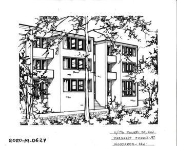 Drawing - Property Illustration, 11/176 Power Street, Hawthorn, 1993