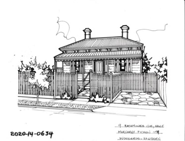 Drawing - Property Illustration, 9 Rathmines Grove, Hawthorn East, 1993