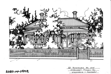 Drawing - Property Illustration, 83 Rathmines Road, Hawthorn East