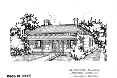 Drawing - Property Illustration, 96 Rathmines Road, Hawthorn East, 1993