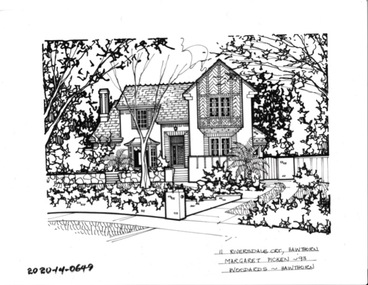 Drawing - Property Illustration, 11 Riversdale Road, Hawthorn, 1993