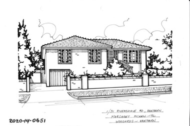 Drawing - Property Illustration, 1/31 Riversdale Road, Hawthorn, 1993