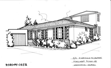 Drawing - Property Illustration, 3/31 Riversdale Road, Hawthorn, 1993