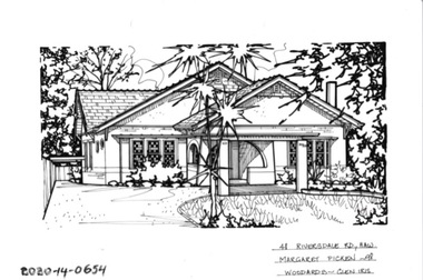 Drawing - Property Illustration, 48 Riversdale Road, Hawthorn, 1993