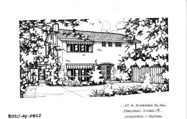 Drawing - Property Illustration, 60A Riversdale Road, Hawthorn, 1993