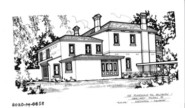 Drawing - Property Illustration, 108 Riversdale Road, Hawthorn