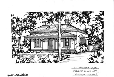 Drawing - Property Illustration, 121 Riversdale Road, Hawthorn, 1993