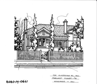Drawing - Property Illustration, 124 Riversdale Road, Hawthorn