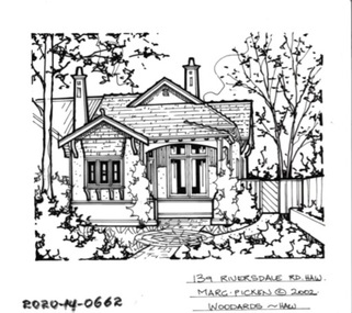 Drawing - Property Illustration, 139 Riversdale Road, Hawthorn, 1993