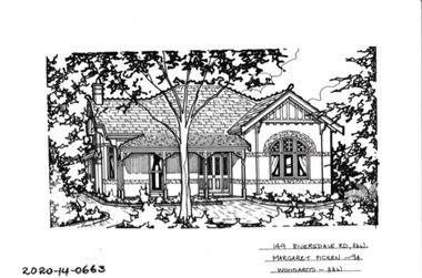 Drawing - Property Illustration, 149 Riversdale Road, Hawthorn, 1993