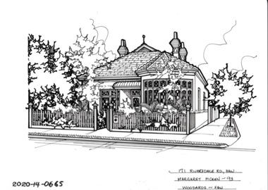 Drawing - Property Illustration, 171 Riversdale Road, Hawthorn, 1993