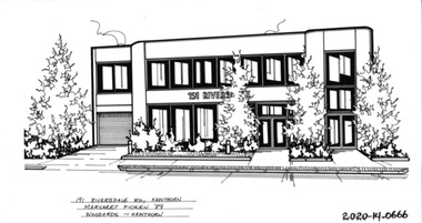 Drawing - Property Illustration, 191 Riversdale Road, Hawthorn, 1993