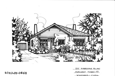 Drawing - Property Illustration, 255 Riversdale Road, Hawthorn, 1993