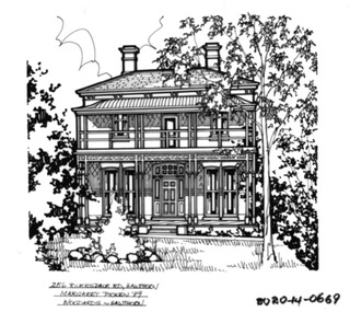 Drawing - Property Illustration, 256 Riversdale Road, Hawthorn, 1993