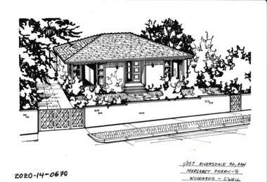 Drawing - Property Illustration, 1/257 Riversdale Road, Hawthorn, 1993