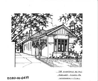 Drawing - Property Illustration, 288 Riversdale Road, Hawthorn, 1993