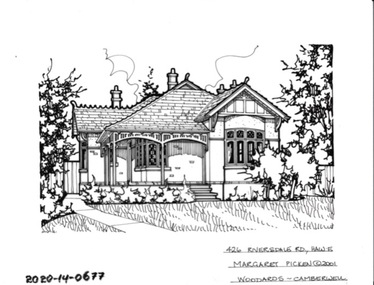 Drawing - Property Illustration, 426 Riversdale Road, Hawthorn, 1993