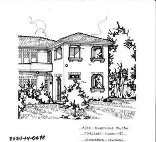 Drawing - Property Illustration, 3/441 Riversdale Road, Hawthorn, 1993