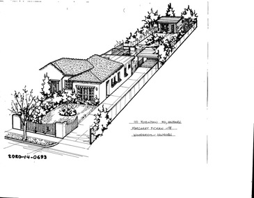Drawing - Property Illustration, 110 Robinson Road, Hawthorn