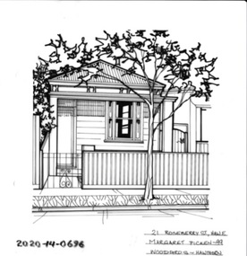 Drawing - Property Illustration, 21 Roseberry Street, Hawthorn East, 1993